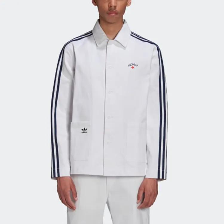 Adidas Originals Jackets Men's White Lapel Moderate Other (Unisex) Jackets GS1391