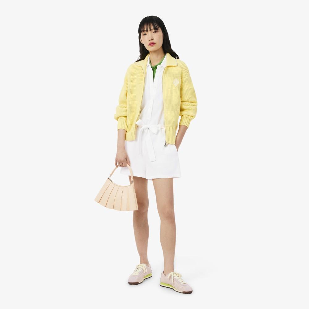 [Lacoste] Women's Mini Pique Short Sleeve Jumpsuit EF1823-56G001