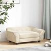 Pet Sofa In Cream 72 X 45 X 30 Cm Plush