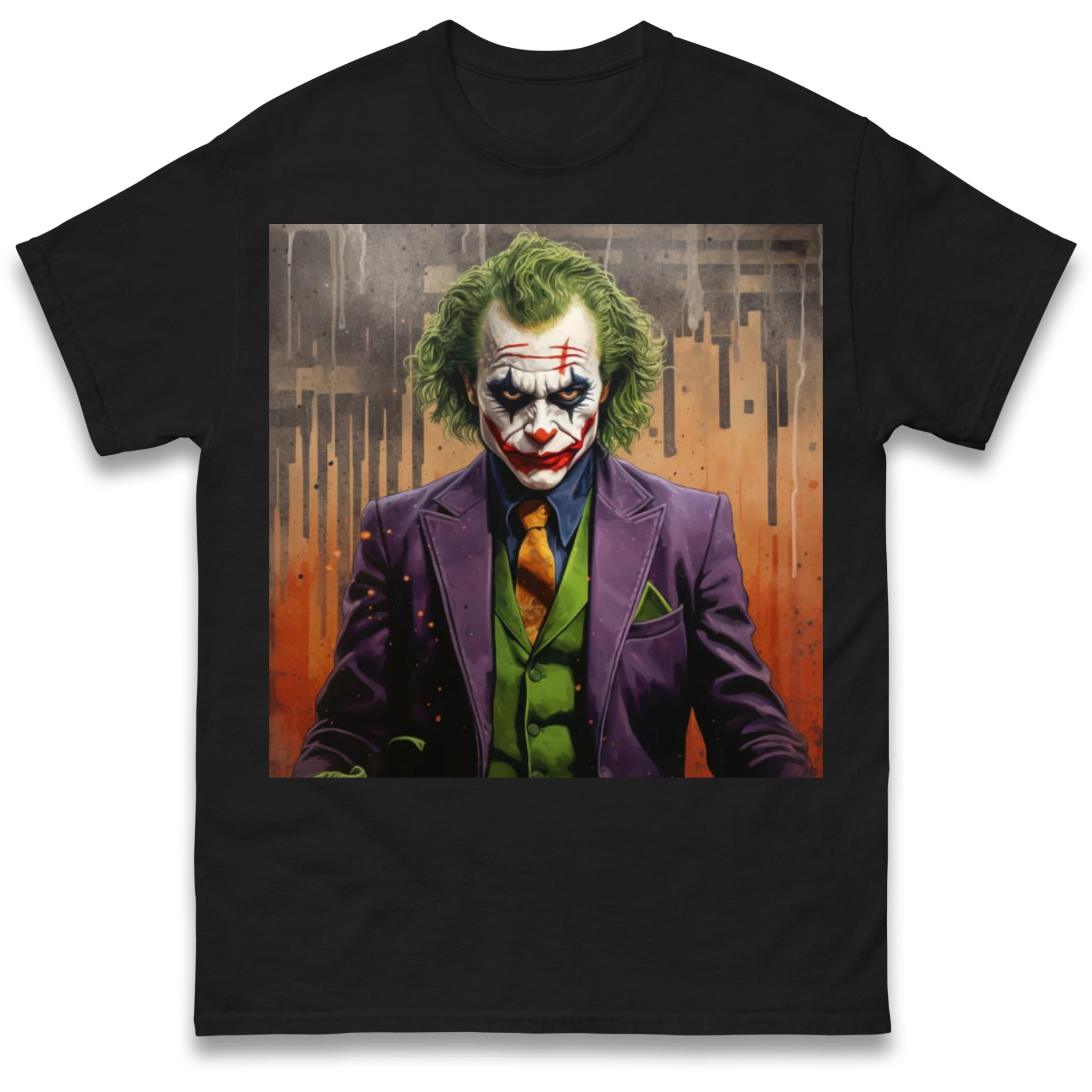 The Joker Painting T-Shirt Tshirt Mens Womens Tops Unisex Tees 100% Cotton XL