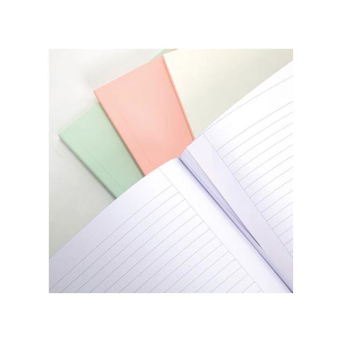 Cahier collé A4 - MILAN - Papier ligné - 48 feuilles - 95 g/m² - Micro-perforé - Couverture souple - Beige - 297x210 mm