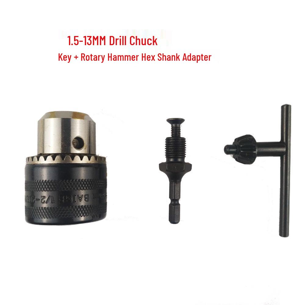 Impact Drill & Electric Hammer Conversion Set - Universal Quick Chuck & Connecting Rod Accessories