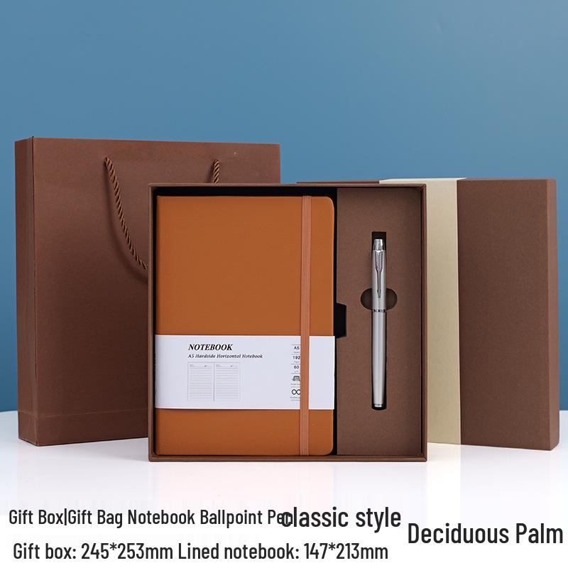 A5 Custom Strap Diary Notebook with Logo in Gift Box