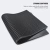 Rubber Bar Mat Coffee Maker Countertop Spill Mats Bar Service Mat Dish Glass Drying Mat for Barista Cocktail Bartender Black