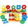 Wooden Geometric Stacking Blocks for Infant Color and Shape Recognition
