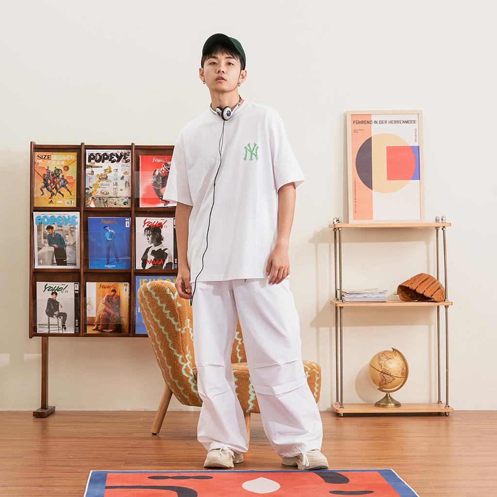 New MLB Set-in Sleeve T-Shirt Unisex White 3ATSB5033-50WHS