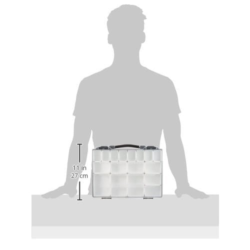 Iris Ohyama Tool Box Accessory Storage Case Transparent Box Parts Separator PS-330 Gray