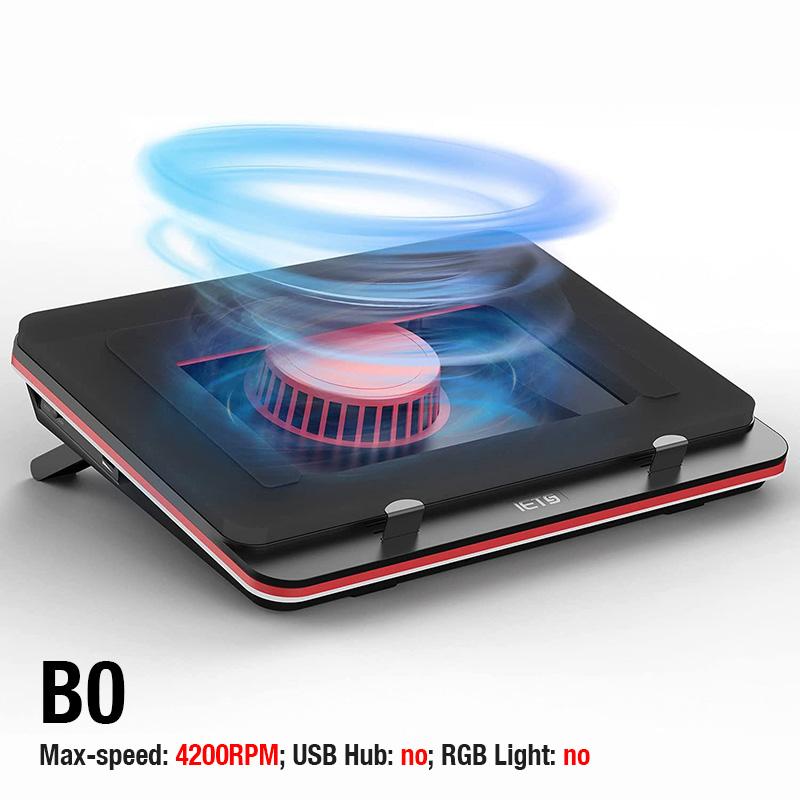 IETS GT500 Laptop Cooling Stand V2/V1/S2/B0 Series Cooling Pad 5000RPM External Cooler for 13 , 15” to 17.3 Gaming Notebooks B0