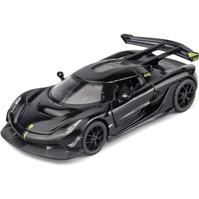 1/32 Speelgoedauto's Koenigsegg Jesko Die Cast Metal, Verzamelmodel Koenigsegg Modelauto, Pull Back Koenigsegg Speelgoedauto met Licht en Muziek, Auto's Speelgoed