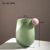 Creative Glass Vase, Double Ear Candy Colored Round Bead Vase, Table Decoration Flower Arrangement, Glass Container, Home Decor