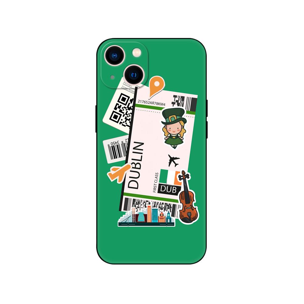 Black Tpu Case For Samsung Galaxy F23 M12 M22 M23 M32 4G M52 5G M30S M21 Boarding Pass Traveltickets