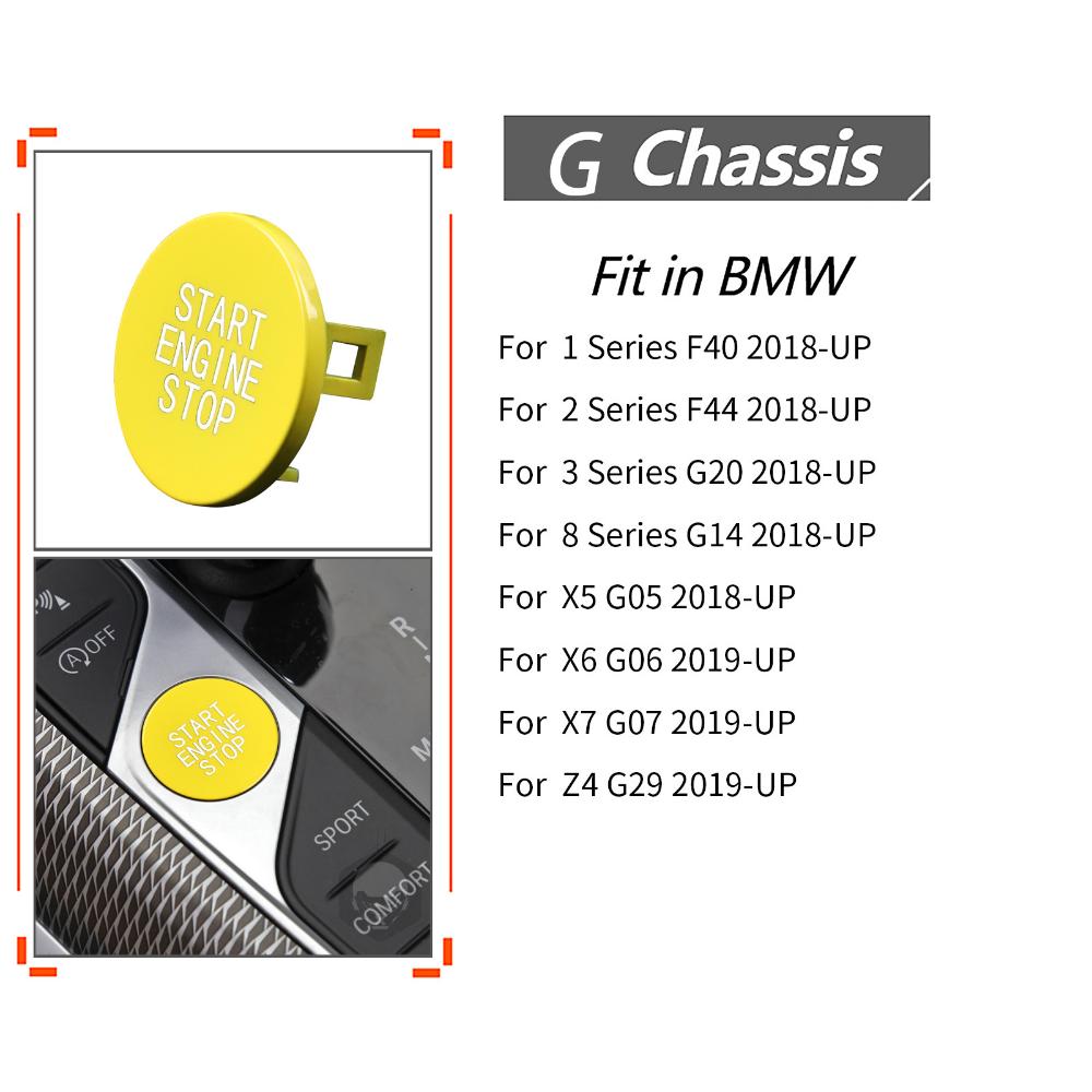 Car Engine Start Button Ignition Cover For BMW Z4 G29 G20 X5 G05 X7 G07 G14 G15 G16 X3 G01 F97 Stop Switch Accessories Styling