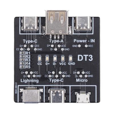 Datenkabel-Erkennungsplatine Empfindlich Genau Mehrfachschutz USB-Kabeltester für Typ C