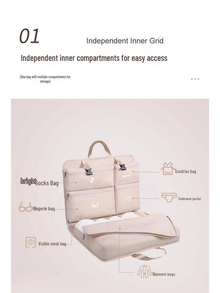 Portable Travel Storage Bag for Intimate Apparel and Undergarments