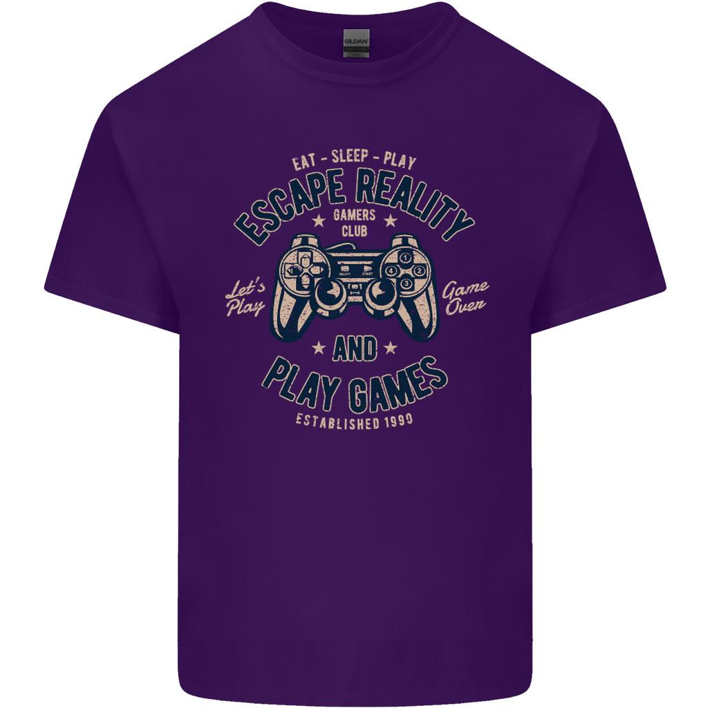 Escape Reality and Play Games Unisexs Light Cotton TShirt