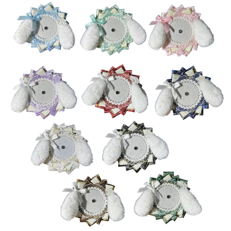 1PC Secondary Peripherals Original Barking Tray Ins Wind Fabric Puppy Badge Decoration Bottom Bracket Small Capacity Multi-Colour