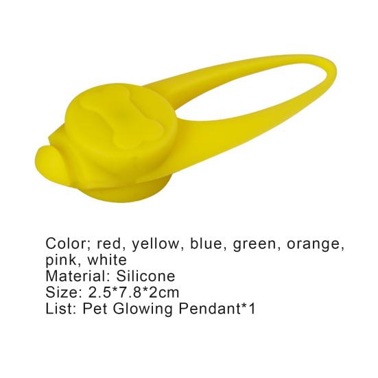 Necklace Flashing Glow Safety Accessories LED Light Blinking Safety Pendant for Dog