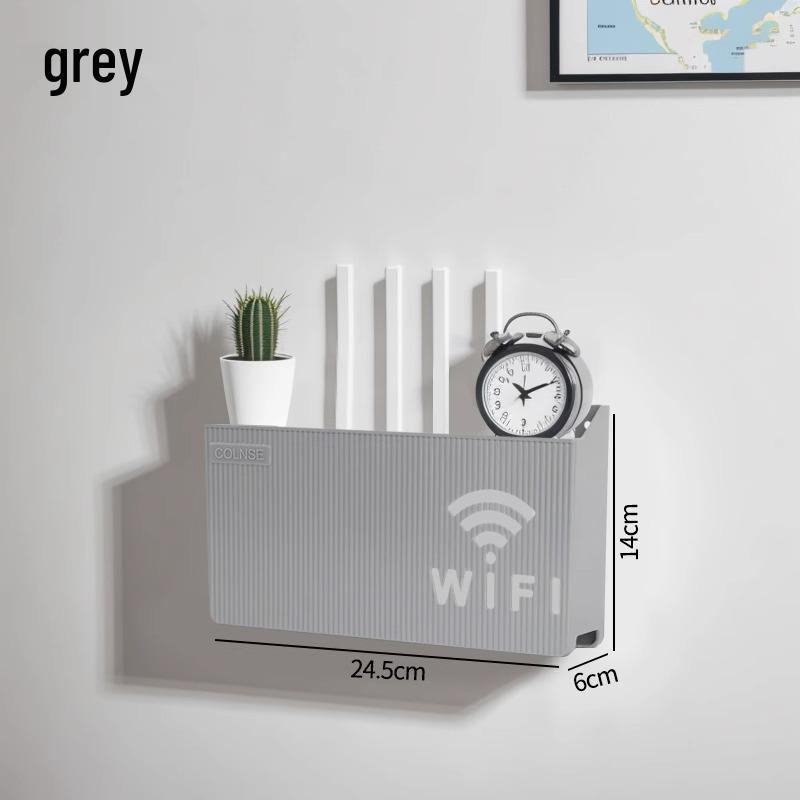 Nástěnná police na router a modem bez vrtání