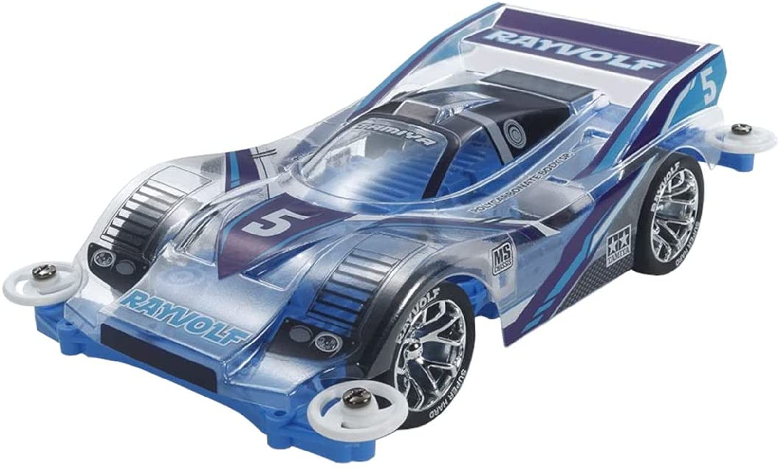 

TAMIYA Mini 4WD Special Project Product Ray Volf Поликарбонатный кузов Специальное шасси MS 95572 (Светло-синий)