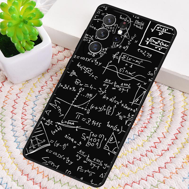 Chemical Math Formula Phone Case for Samsung Galaxy note 10 pro S26 Ultra S23 S24 FE S25 S21 S22 PLUS shockproof Cove Galaxy S26 Ultra