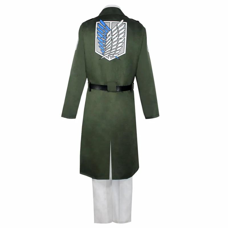 Attack on Titan Cosplay Anime Stagione 4 Corpo di Ricerca Eren Jager Armin Arlert Giacca Verde Scuro Costumi di Halloween per Donne Uomini