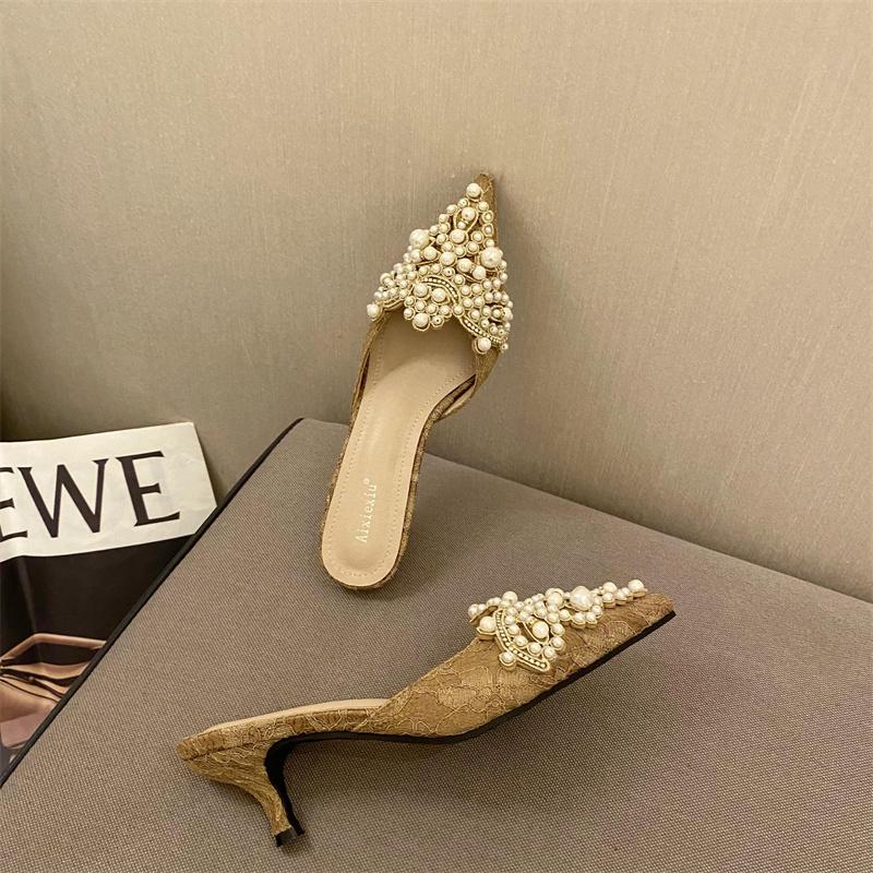 модные женские тапочки с острым носком — фото 8