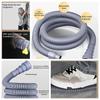 Universal RV Trailer Sewer Hose Kit 3/4/5m Foldable Pipe Adjustable Adapter Clamp for Caravan Motorhome Waste Tank Drain System