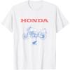 Honda 2026 New Hot Men's and Women's T-shirt Powersports L Trendy Tee Summer New Riding Off-road Spring Motorcycle Racing Top