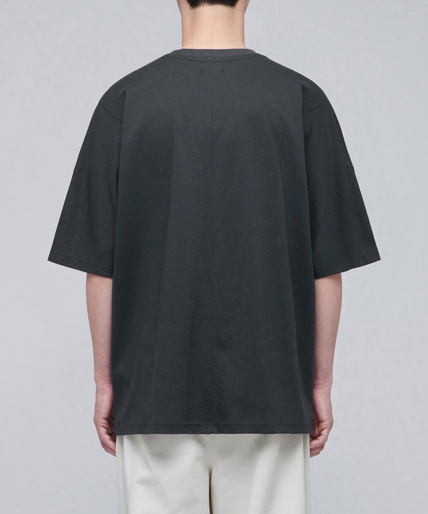 Musinsa Standard Ponte Dolman Sleeve Oversized T-Shirt [Dark Grey]