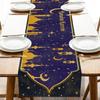 Ramadan Kareem Mosque Lantern Linen Table Runner Ramadan Decorations Reusable Kitchen Dining Table Runner Home Decor