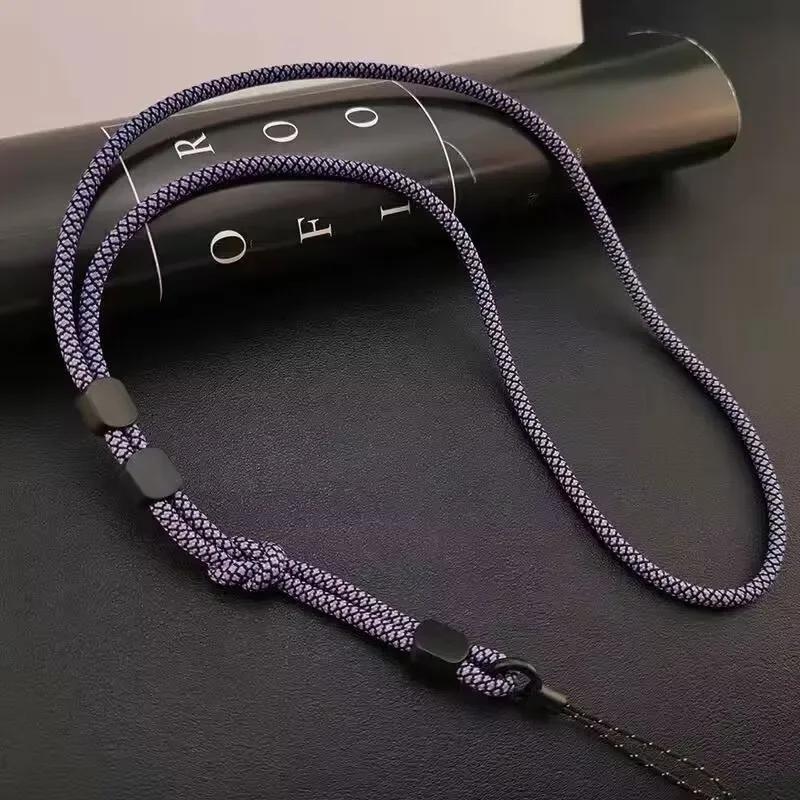 

2 in 1 Detachable Wrist Strap + Necklace Lanyard Cell Phone Hand Cord Mobile Rope for Mobile Smartphone Phone Case Chain Strap фіолетовий