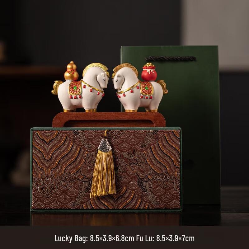 JINGRUIXIANG Tang Horse Ingot Ornament