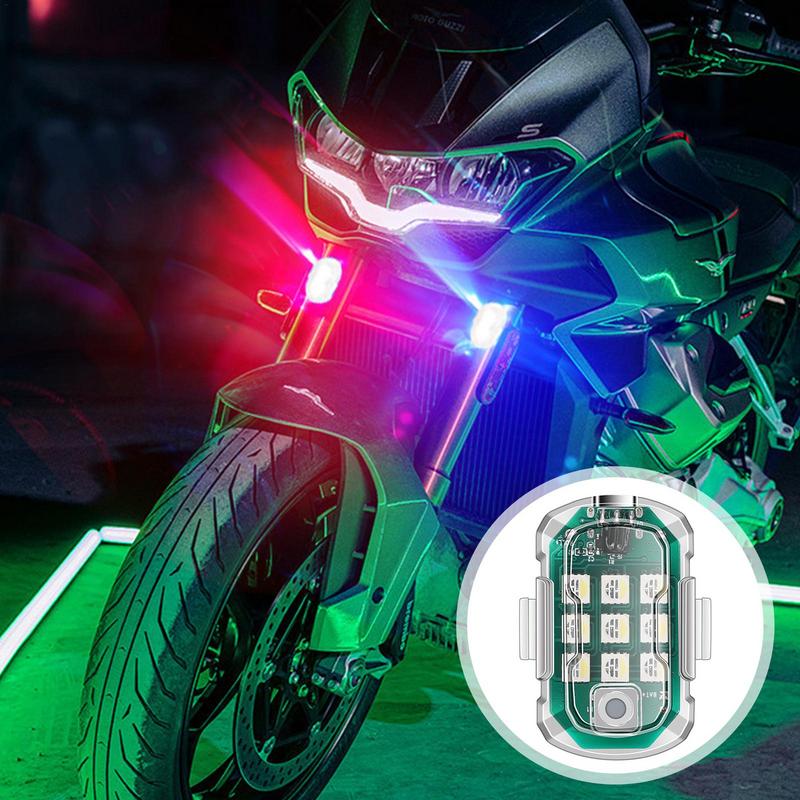 Wireless Car Strobe Lights Anti Collision Flash Warning Light Motorcycle LED Warning Light Vehicle Accessories
