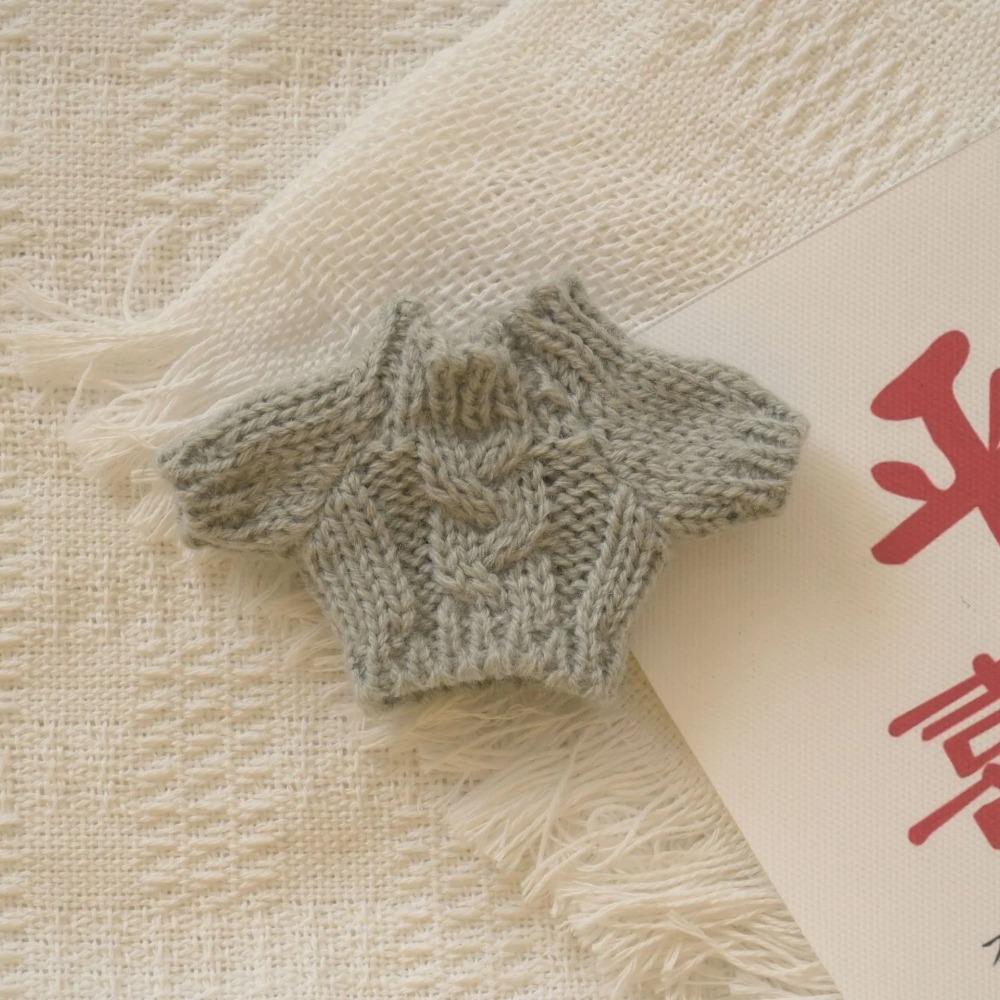 1 Stk. Heißverkauf 10cm Schulleiter Hundebekleidung Miniaturpullover für 1:8 Bjd Spielzeugpuppe Pullover Puppe Weihnachten Tragen Zubehör
