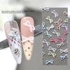 50Pcs 3D Exquisite Bow Tie Nail Art Charms Resin Ribbon Bowknot Jewelry Nail  Decoration Diy Accessories Manicure