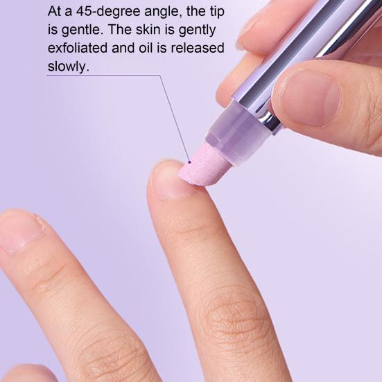 Cuticle Oil Pen with Ceramic Tip Dead Skin Remover Nail Care Pen Nutrition Moisturizing Hydrating Cuticle Oil And Ceramic Pusher Nail Treatment