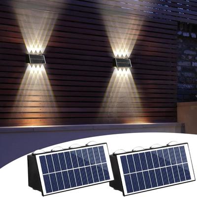 Cross-border Waterproof Solar LED Wall Light for Garden, Courtyard, Villa, and Balcony.