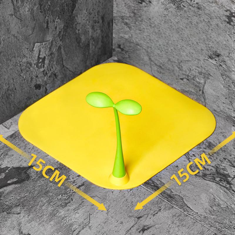 Bean Sprouts, Cute Shaped Floor Drain, Toilet Floor Drain, Insect Proof and Odor Proof Cover, Silicone, Insect Proof, Reverse Odor, Floor Drain