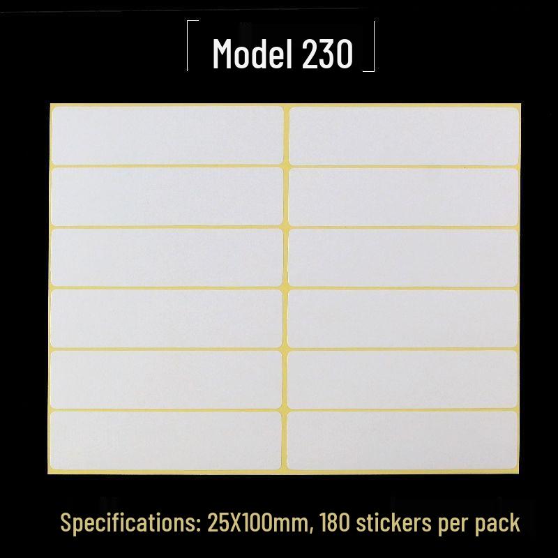 A5 Adhesive Matte White Label Stickers - Printable, Writable, Removable Name Tags