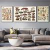 Botanische Blume Pilz Obst Leinwand Gemälde Wildpflanze Pilz Poster und Druck Wandkunst für Wohnzimmer Wand Dekor Cuadros