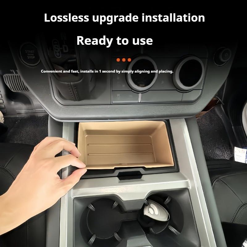 For Land Rover Defender 90 110 2025 Car Central Control Storage Box Lower Silicone Storage Compartment in The Center Console