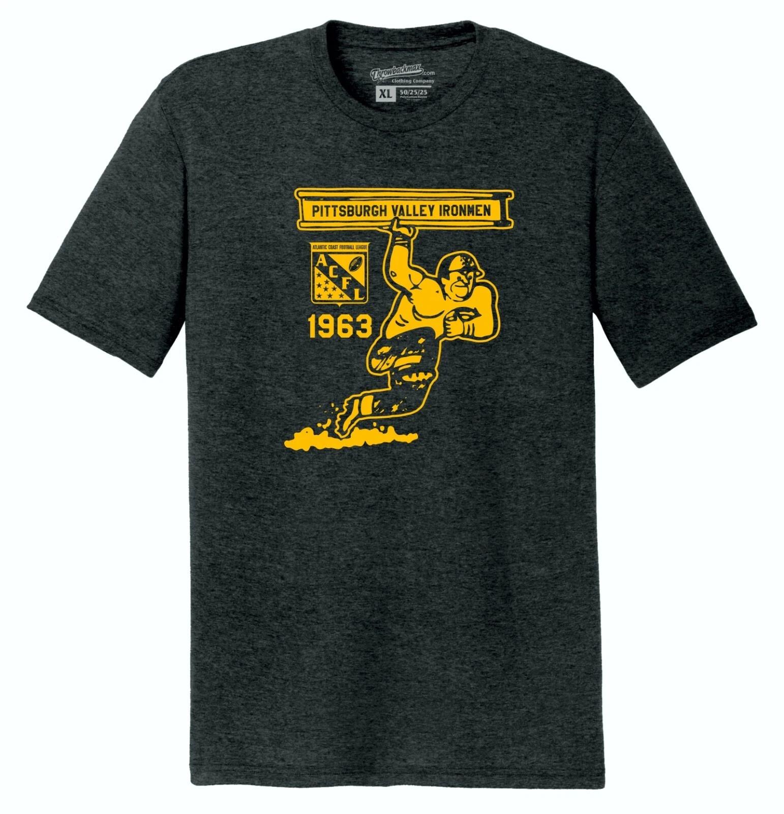 

Pittsburgh Valley Ironmen 1963 ACFL Football TRI-BLEND Tee Shirt - Steelers M