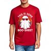 Breathable Tee Street Wear Oneck tshirt Daily Wear This Is Some Boo Sheet Ghost With Sunglasses Minimalist For him tees