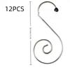 12/20Pcs/Set Party Supplies Christmas Decoration Hanger Hooks Xmas Tree Hook S Shaped Metal Hook