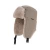 Lei Feng Hat Plaid Print Velvet Lining Buckle Closure Ear Protection Hat Windproof Cold Weather Outdoor Hat
