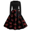 Women's Halloween Costume Dress Short Sleeve Fashion Party Dress for Evening Events