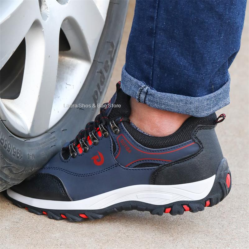 Fashion Steel Toe Cap Shoes For Men Work Boots Puncture-Proof Work Safety Shoes Protective Working Shoes Male Footwear Security Sneakers