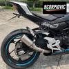 Titanium Alloy Exhaust Pipe Set for Chunfeng 450SR Motorcycle, Non-Destructive Install