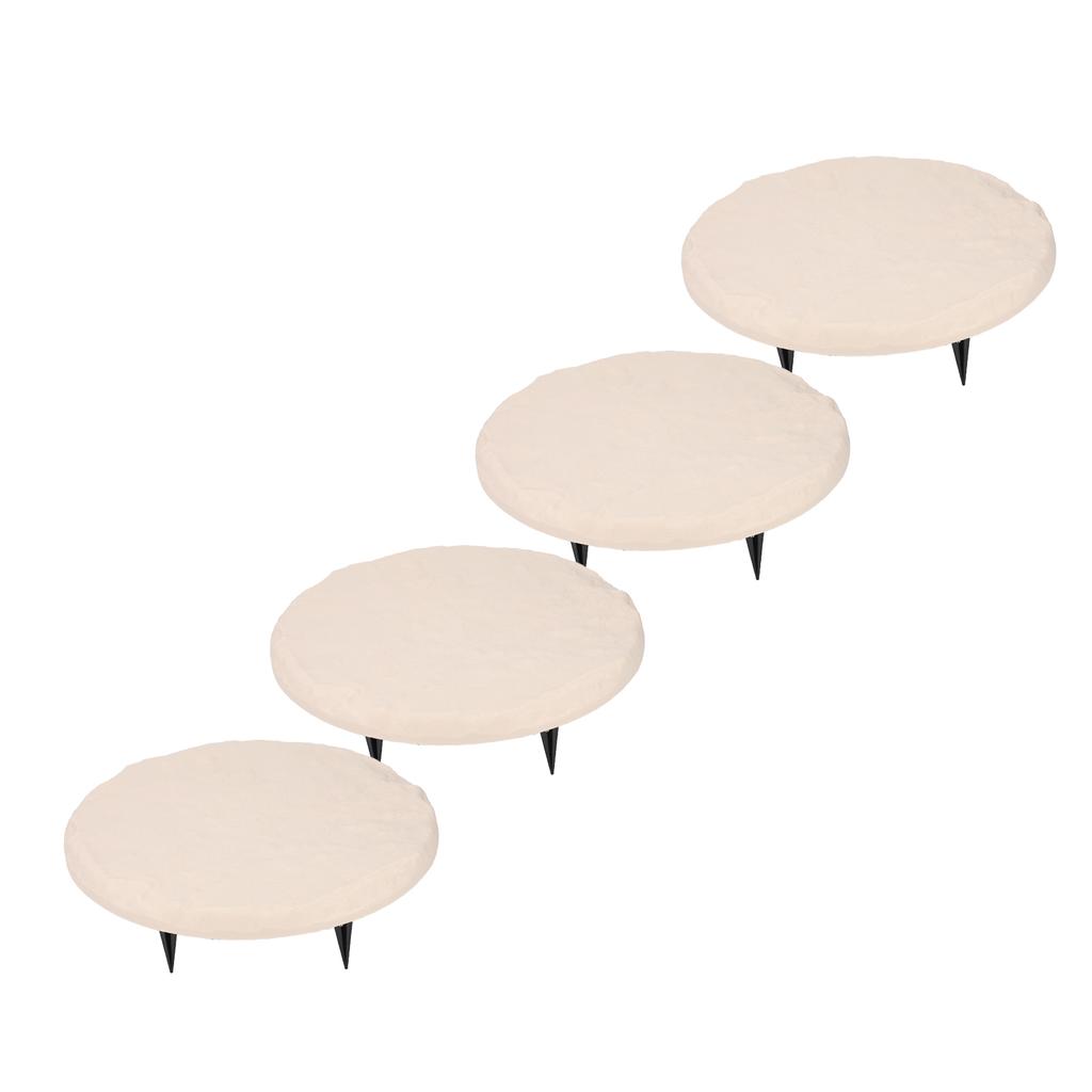 Outdoor Step Stones Decorative Polypropylene Resin Stepping Stones with Ground Stakes for Lawn Garden  Way