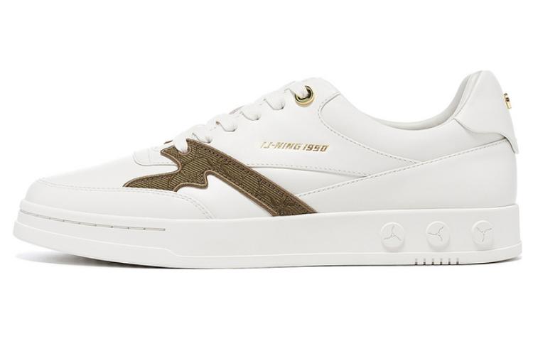 LI NING 1990 Rebound Cushioning Low top Skateboard Shoes Men s White Umber ALHT065-3 40
